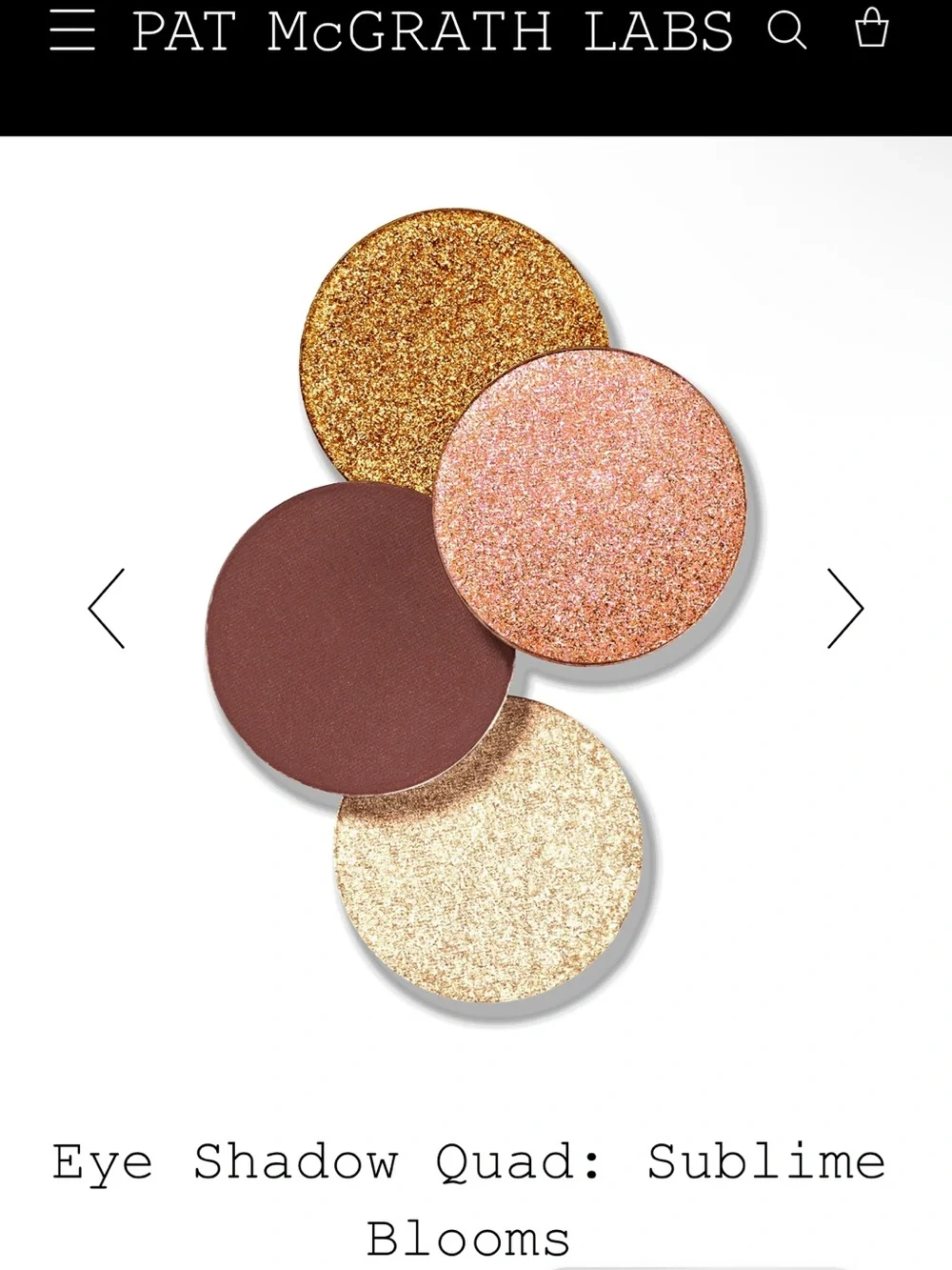 Pat McGrath Eyeshadow Quad- Nirvana Nectar